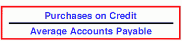 The Accounts Payable Ratio indicates how many times the current liabilities are renewed within a certain period of time 