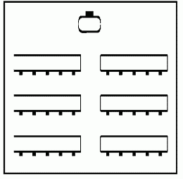 This layout allows participants to both take notes and participate in group exercises